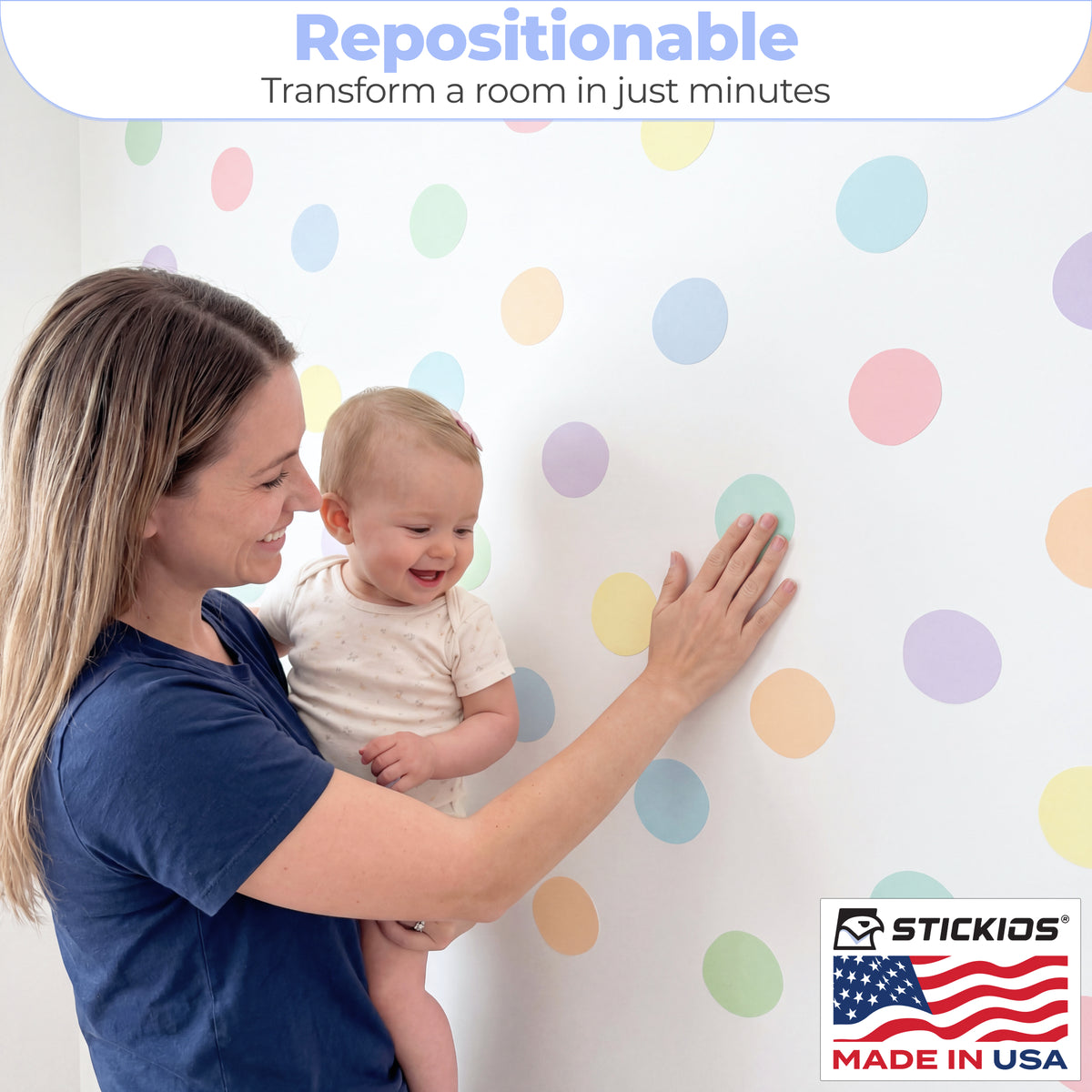 Polka Dots Pastel (72 Decals)
