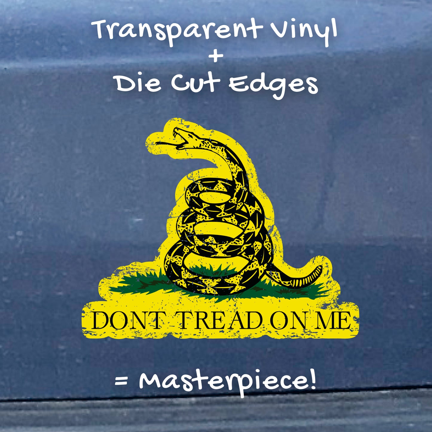 Dont Tread On Me - American Flag Decal - Gadsden Rattlers (2-Pack)