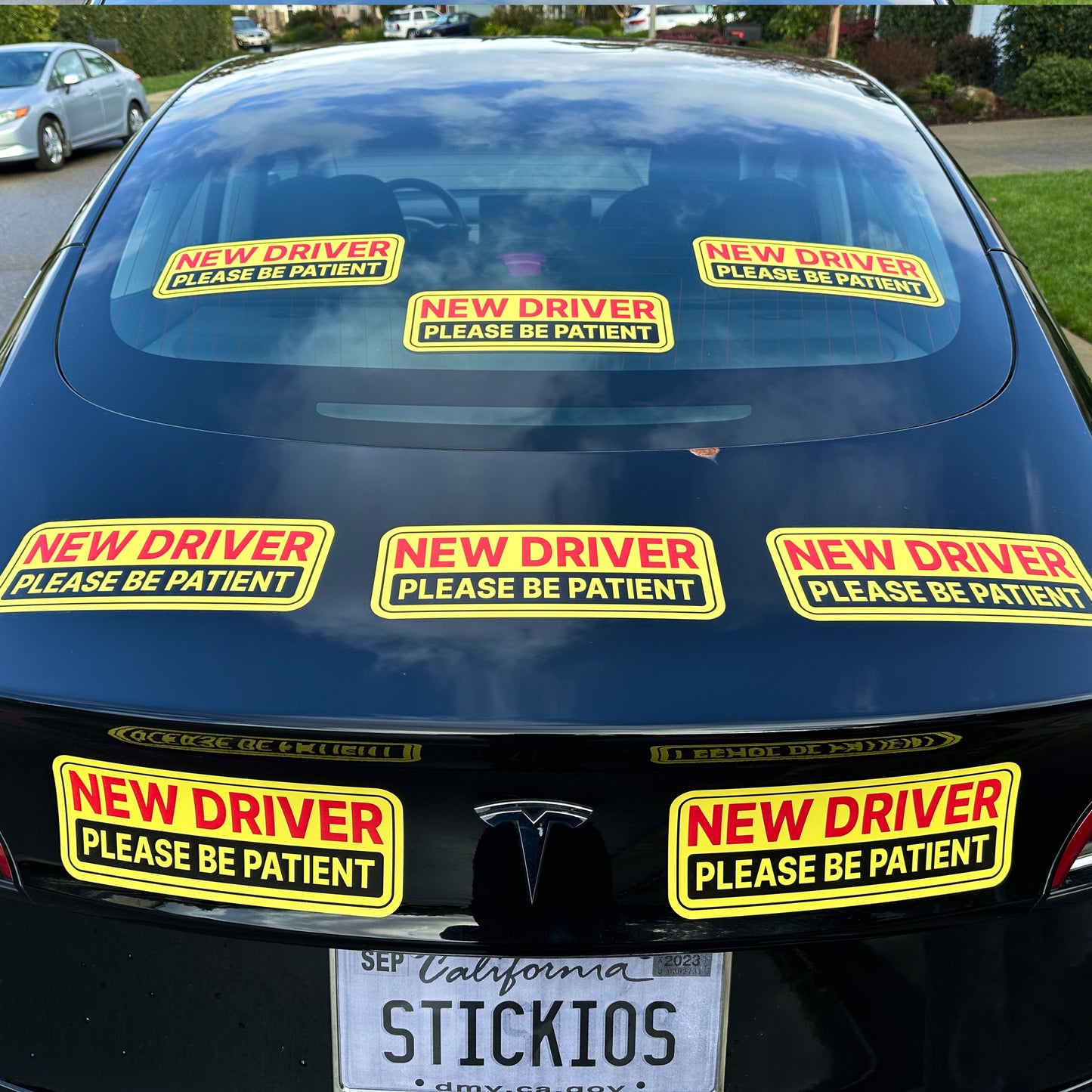New Driver Stickers (Non-Magnetic) - Reusable & Removable