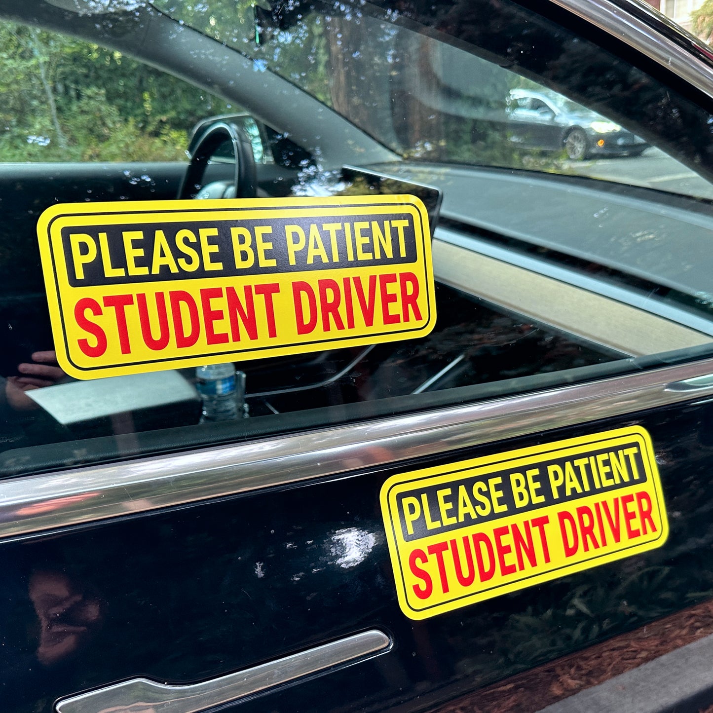 Student Driver Stickers - Removable, Non-Magnetic, New Driver Signs For Cars & Windows