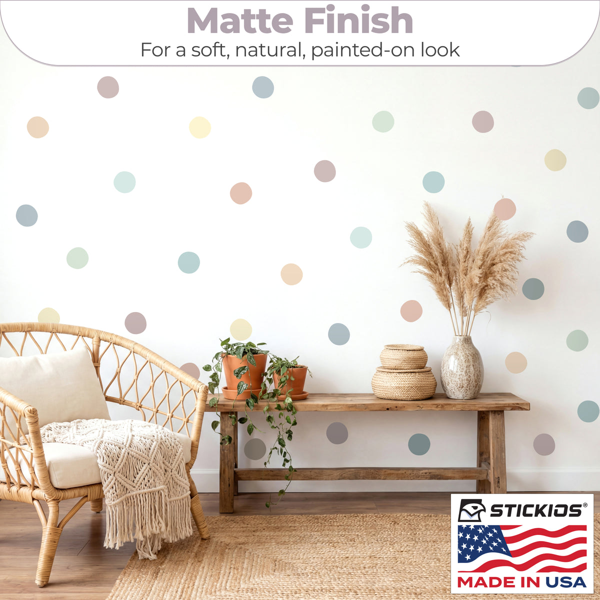 Polka Dots Earth Tone (72 Decals)