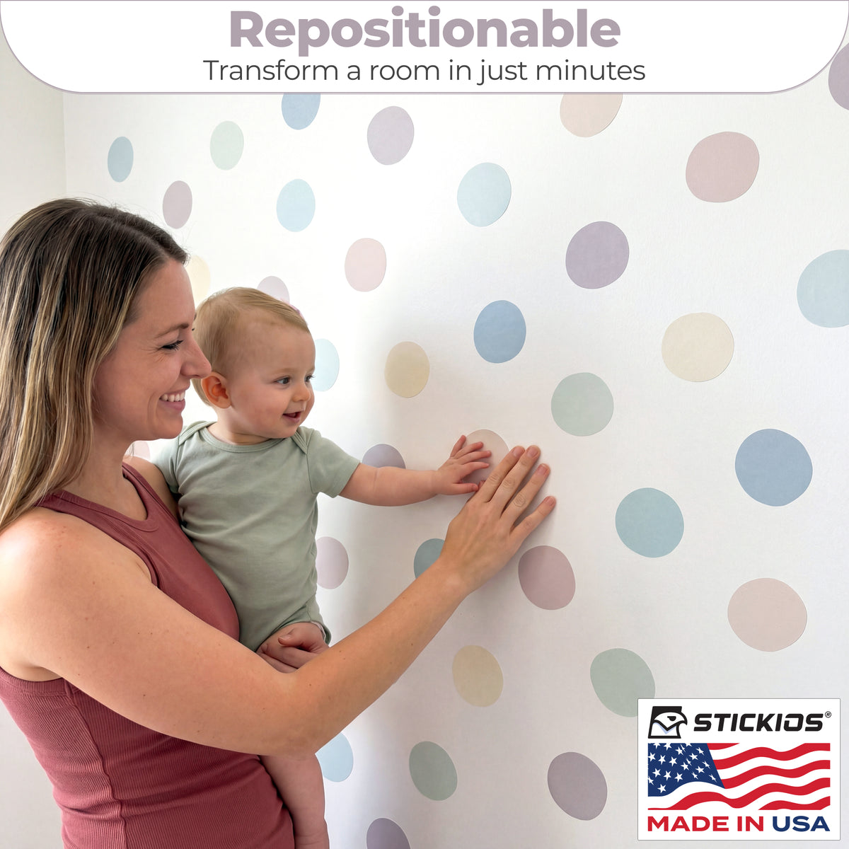 Polka Dots Earth Tone (72 Decals)