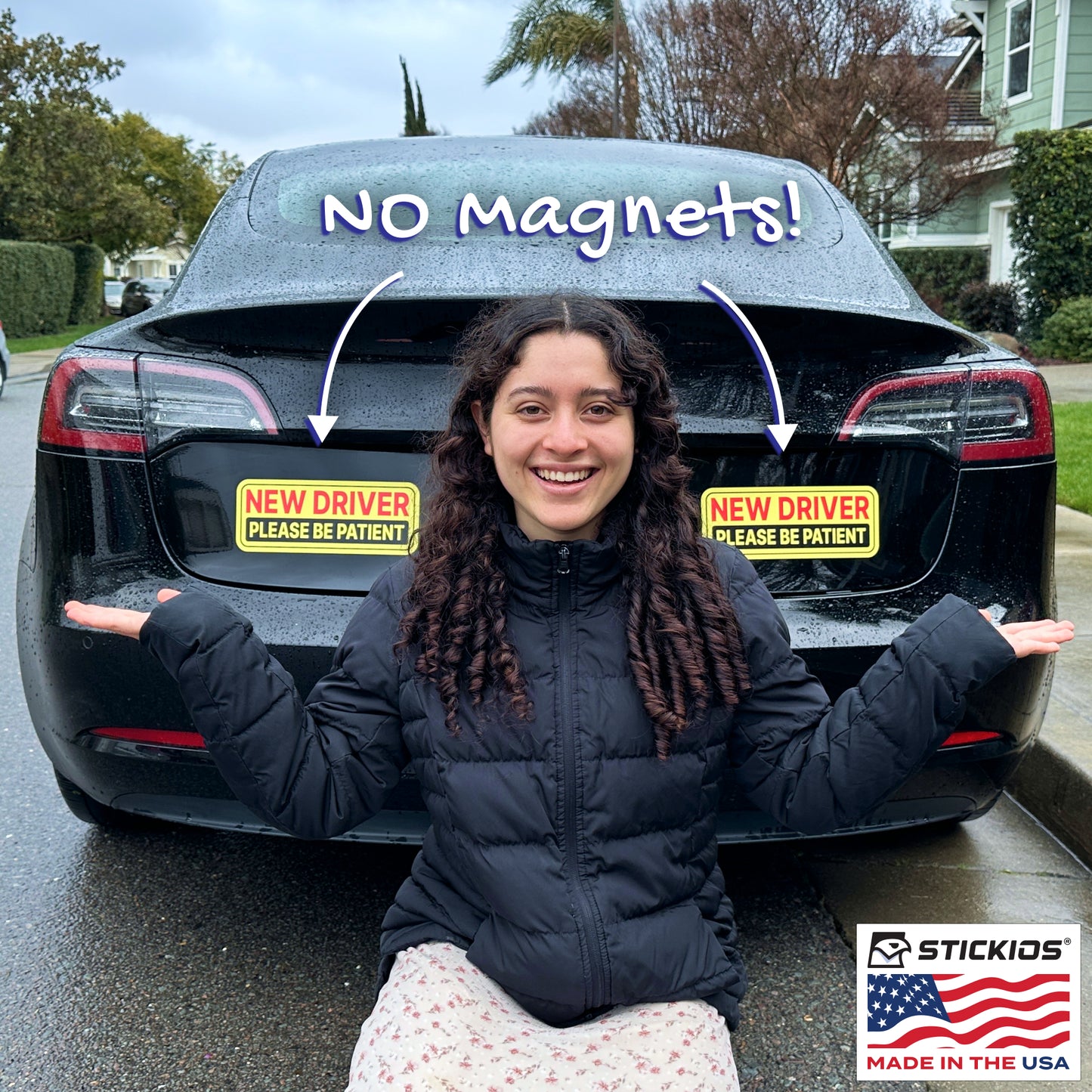 New Driver Stickers (Non-Magnetic) - Reusable & Removable