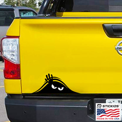 Funny Peeking Monster Car Decal - Covers Dents & Scratches - Peekaboo