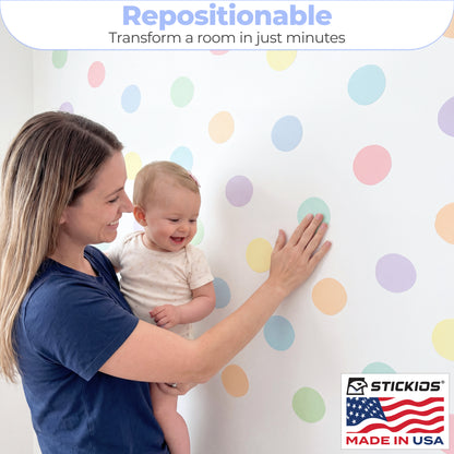 Polka Dots Pastel (72 Decals)