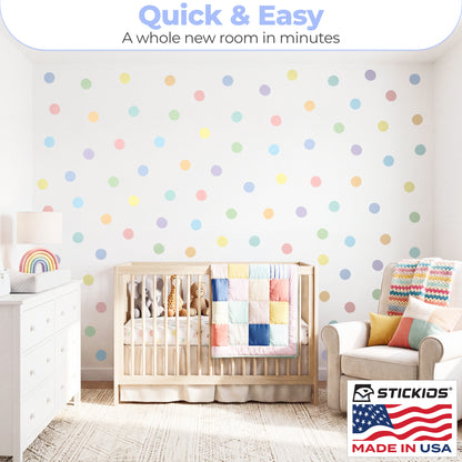 Polka Dots Pastel (72 Decals)