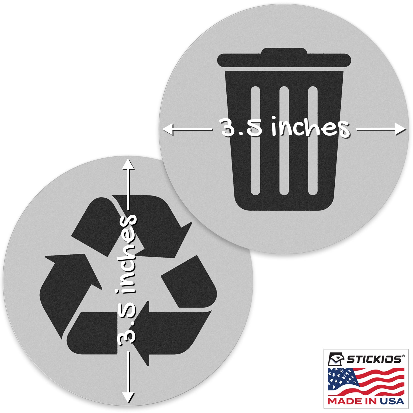 Trash & Recycle (Silver)