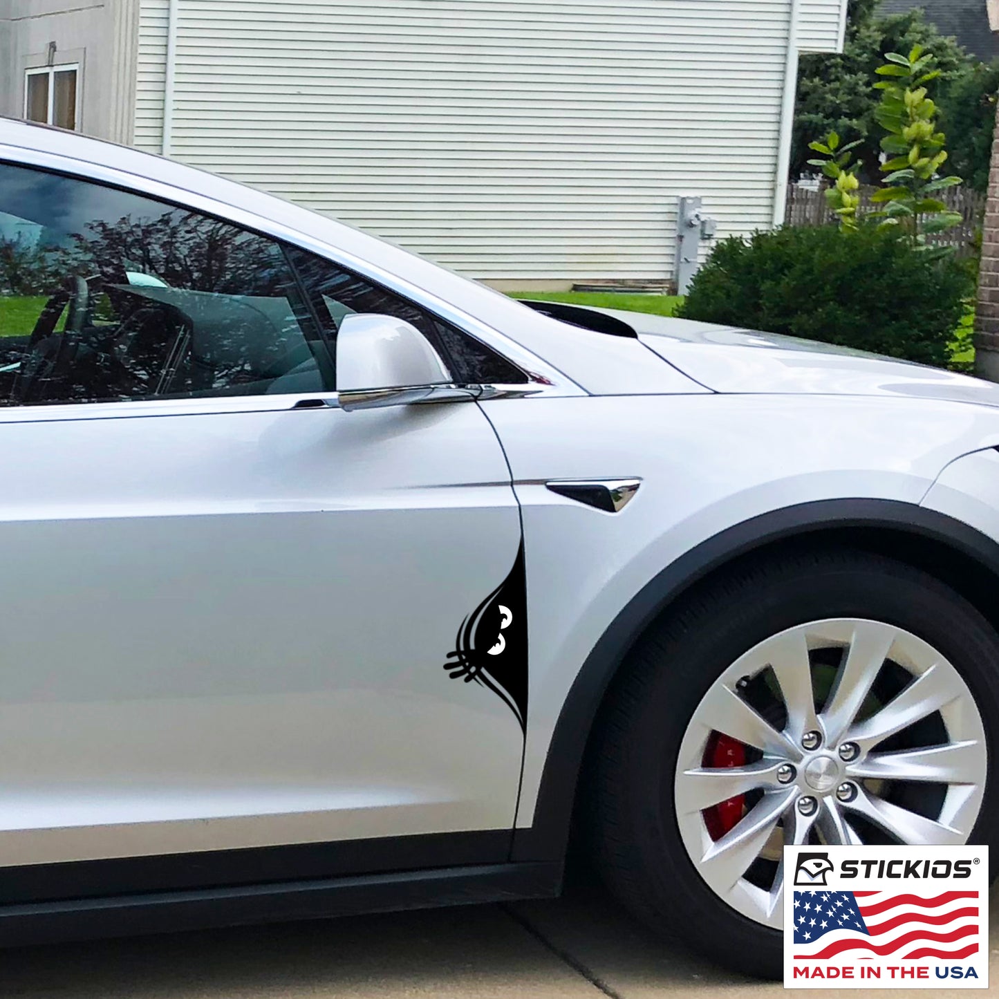 Funny Peeking Monster Car Decal - Covers Dents & Scratches - Peekaboo