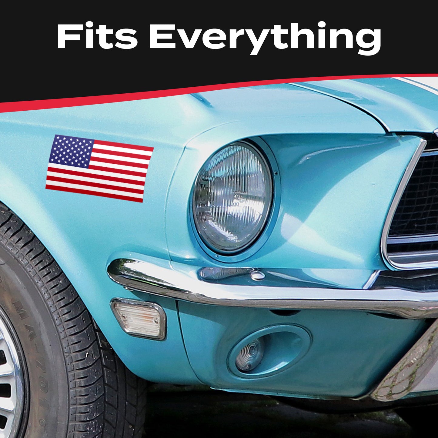 American Flag Decal - Classic (5.8 x 3.1 in)