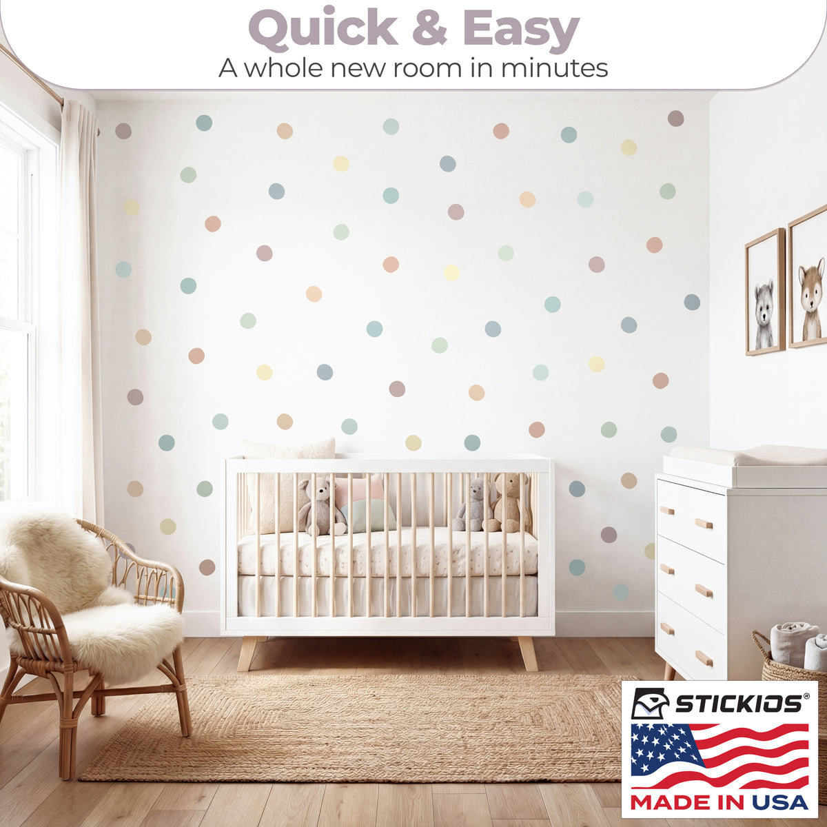 Polka Dots Earth Tone (72 Decals)