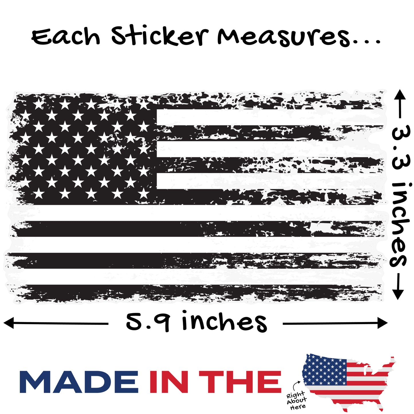 White Line Tattered (2-Pack)
