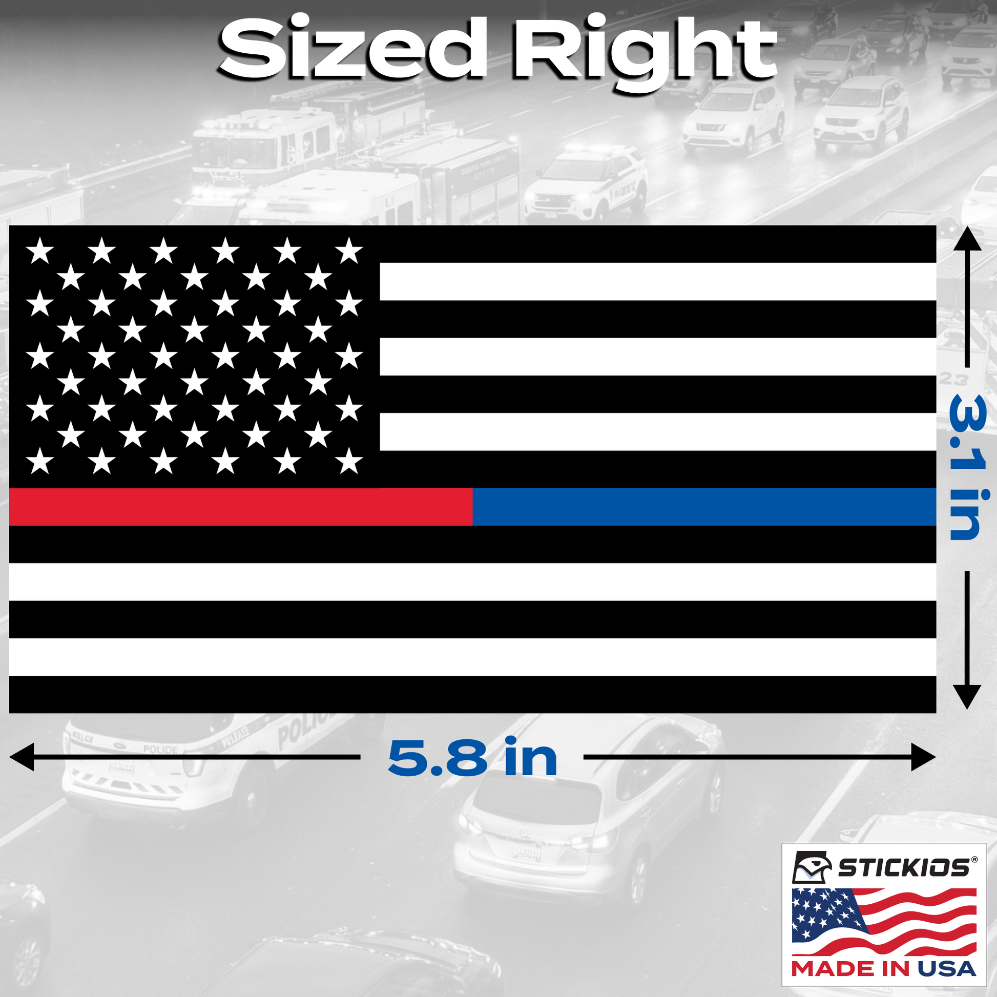 Red Blue Line Classic