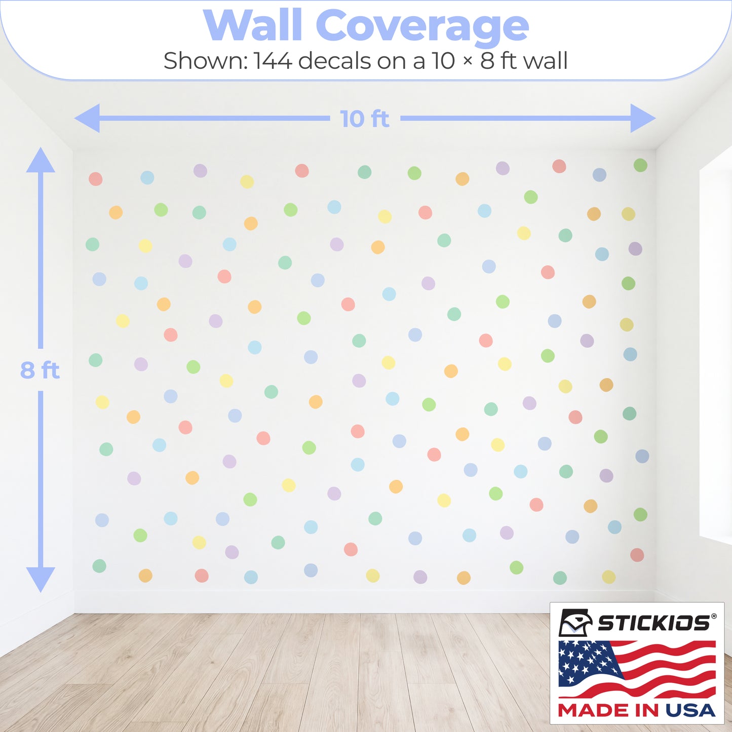 Polka Dots Pastel - Wall Decals