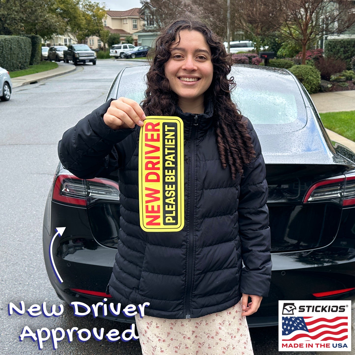 New Driver Stickers (Non-Magnetic) - Reusable & Removable