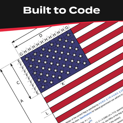 American Flag Decal - Classic (5.8 x 3.1 in)