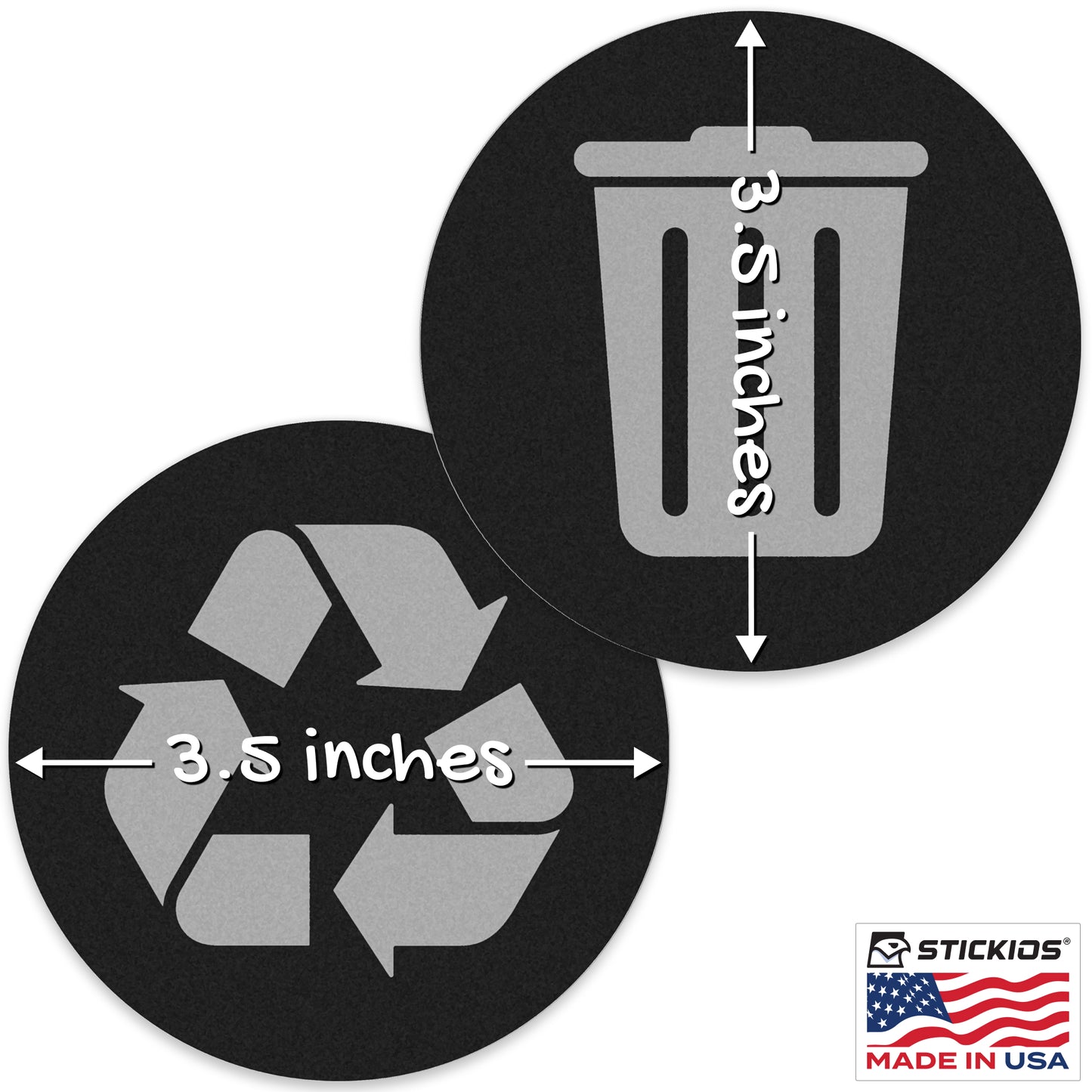 Trash & Recycle (Black)