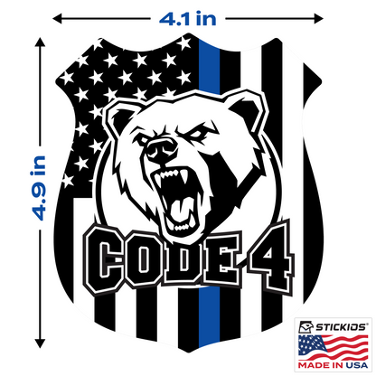 Code 4 Badge Classic