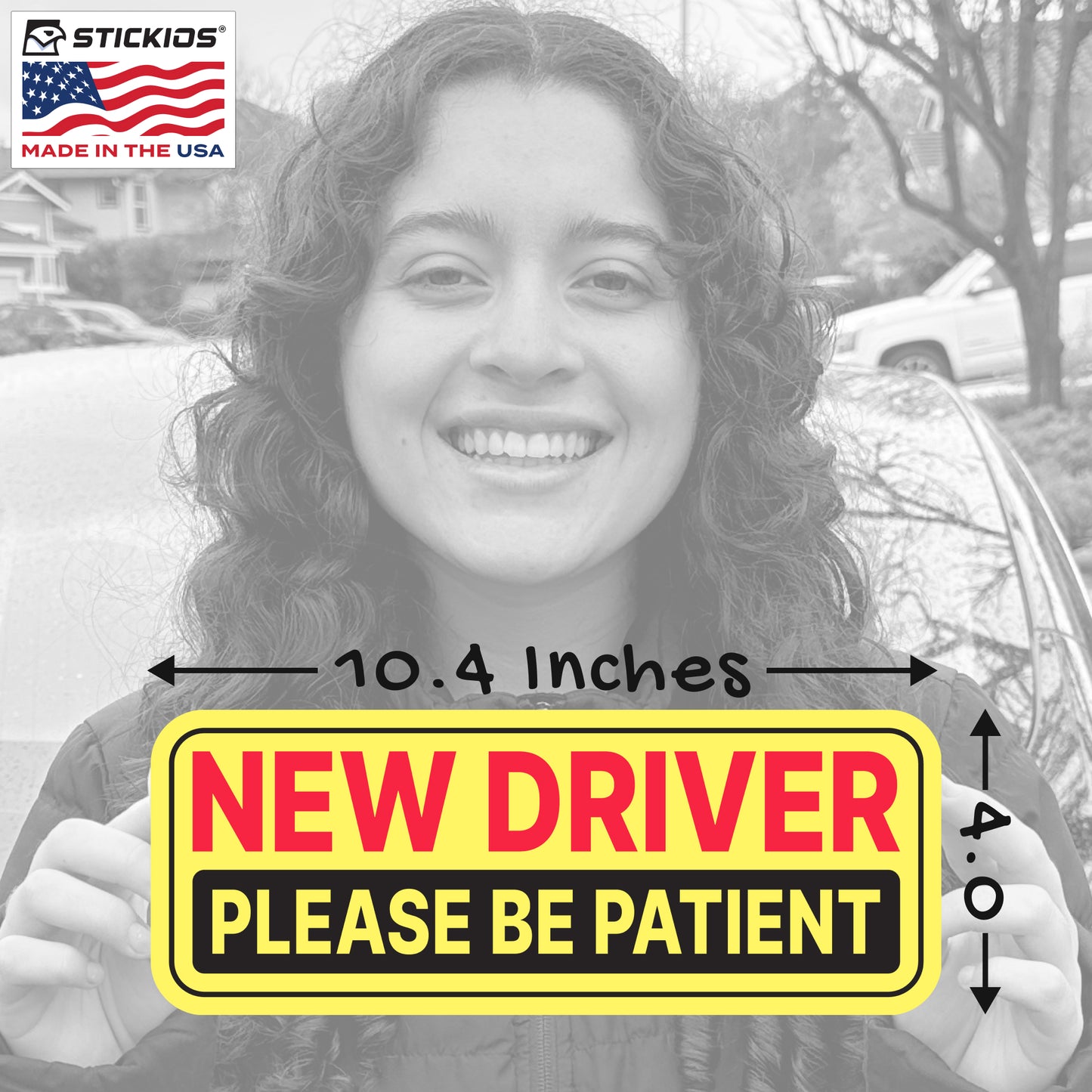 New Driver Stickers (Non-Magnetic) - Reusable & Removable