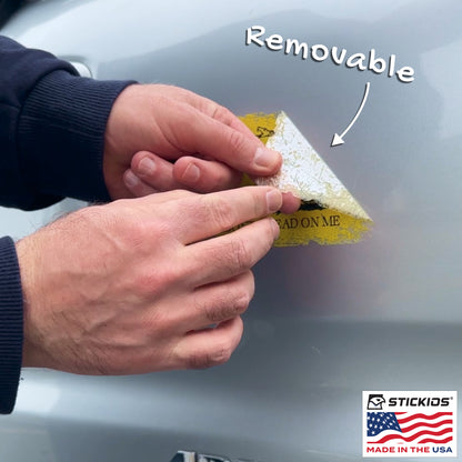 Don't Tread on Me Gadsden Flag Decal - Distressed 1776 American Flag (5.4 x 3.6 in)