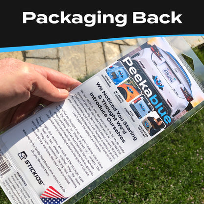 Funny Peeking Monster Car Decal - Covers Dents & Scratches - Peekablue