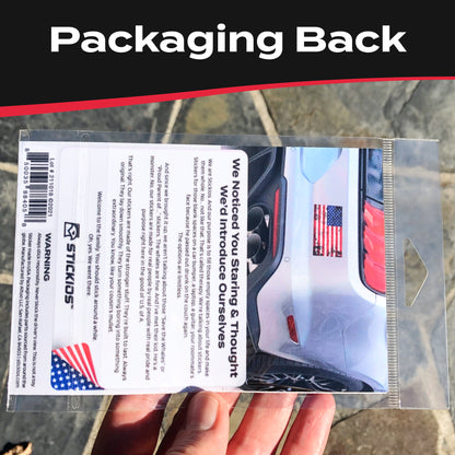 Distressed American Flag Decal (5.8 x 3.1 in)