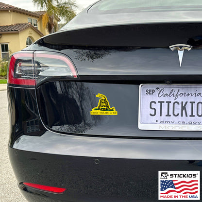 Don't Tread on Me Gadsden Flag Rattlesnake Decals - 1776 (2-Pack, 3.8 x 3 in)