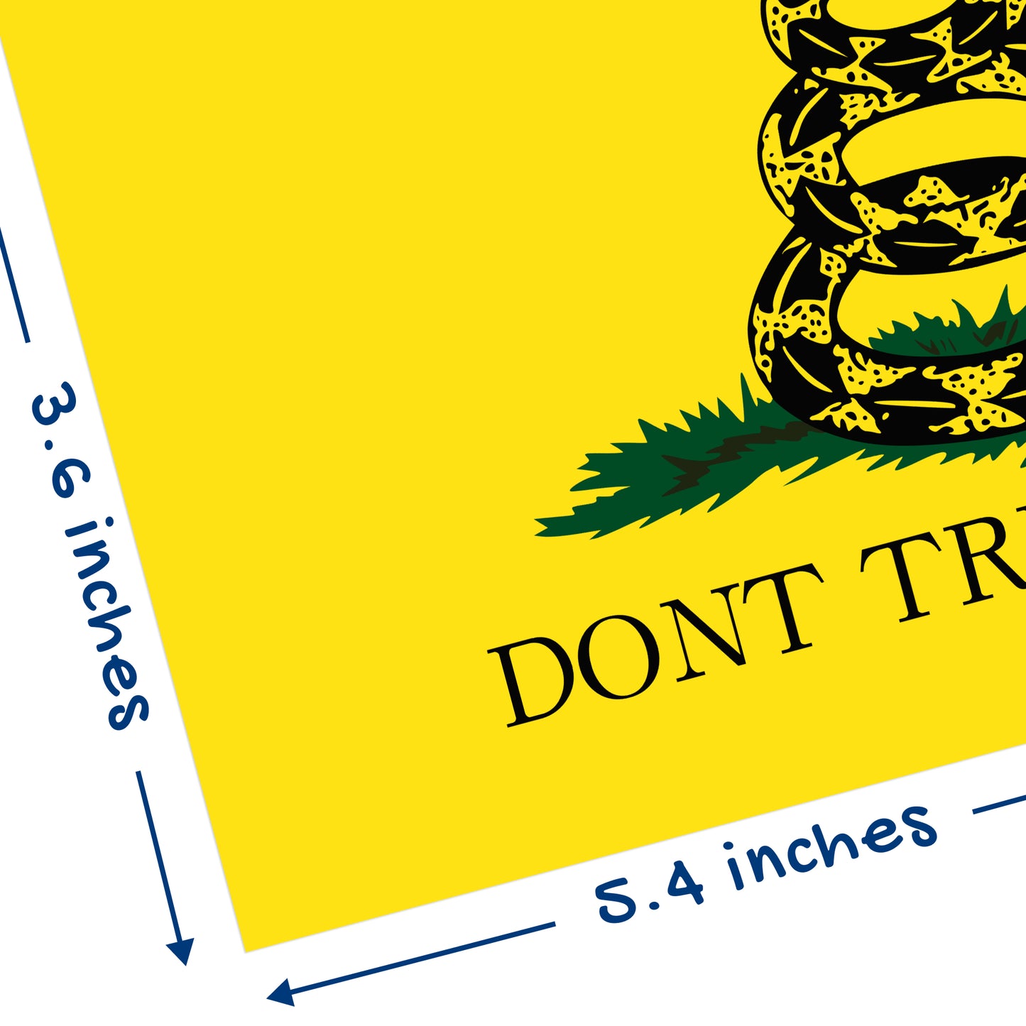 Dont Tread On Me - American Flag Decal - Gadsden Flag (Classic)
