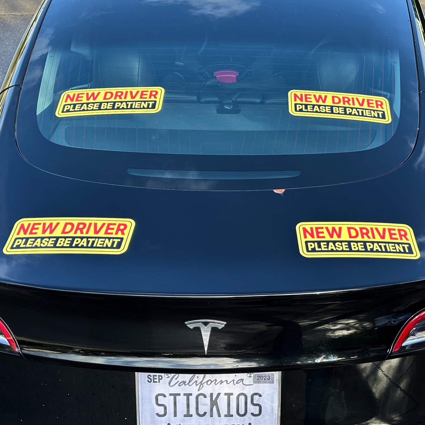 New Driver Stickers (Non-Magnetic) - Reusable & Removable