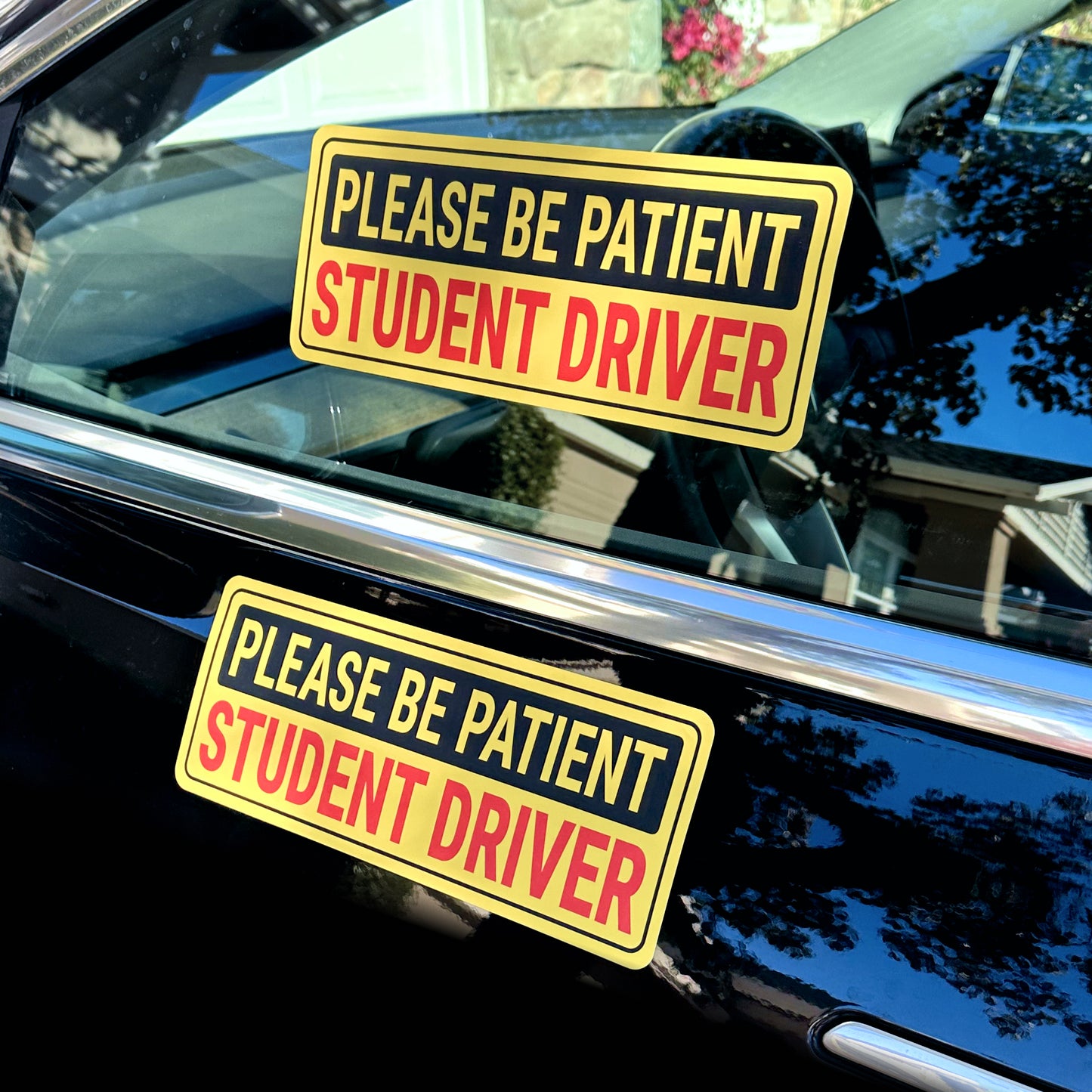 Student Driver Stickers (Non-Magnetic) - Reusable & Removable