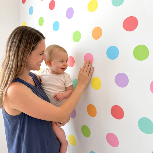 Polka Dots Colorful (72 Decals)