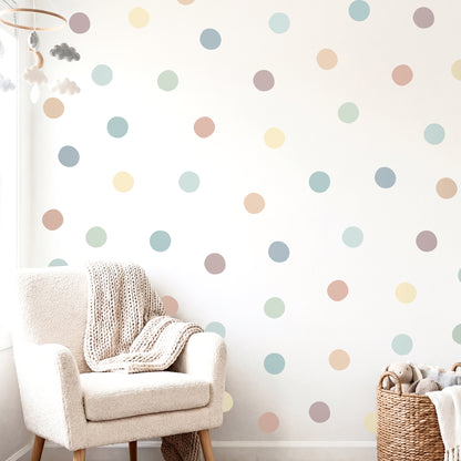 Polka Dots Earth Tone (72 Decals)