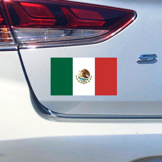 Mexico Flag Decal - Mexican National Flag (5.8 x 3.3 in)