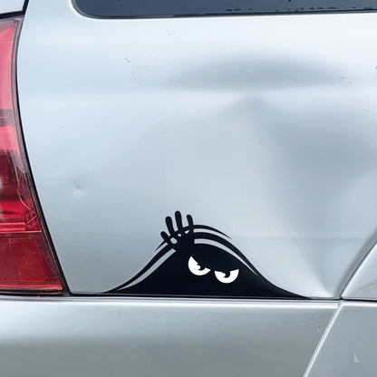 Funny Peeking Monster Car Decal - Covers Dents & Scratches - Peekaboo