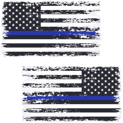 Blue Line Tattered Pair