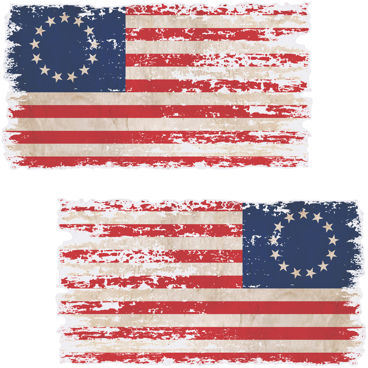 Betsy Ross Tattered Pair