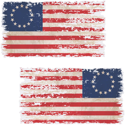 Betsy Ross Tattered Pair