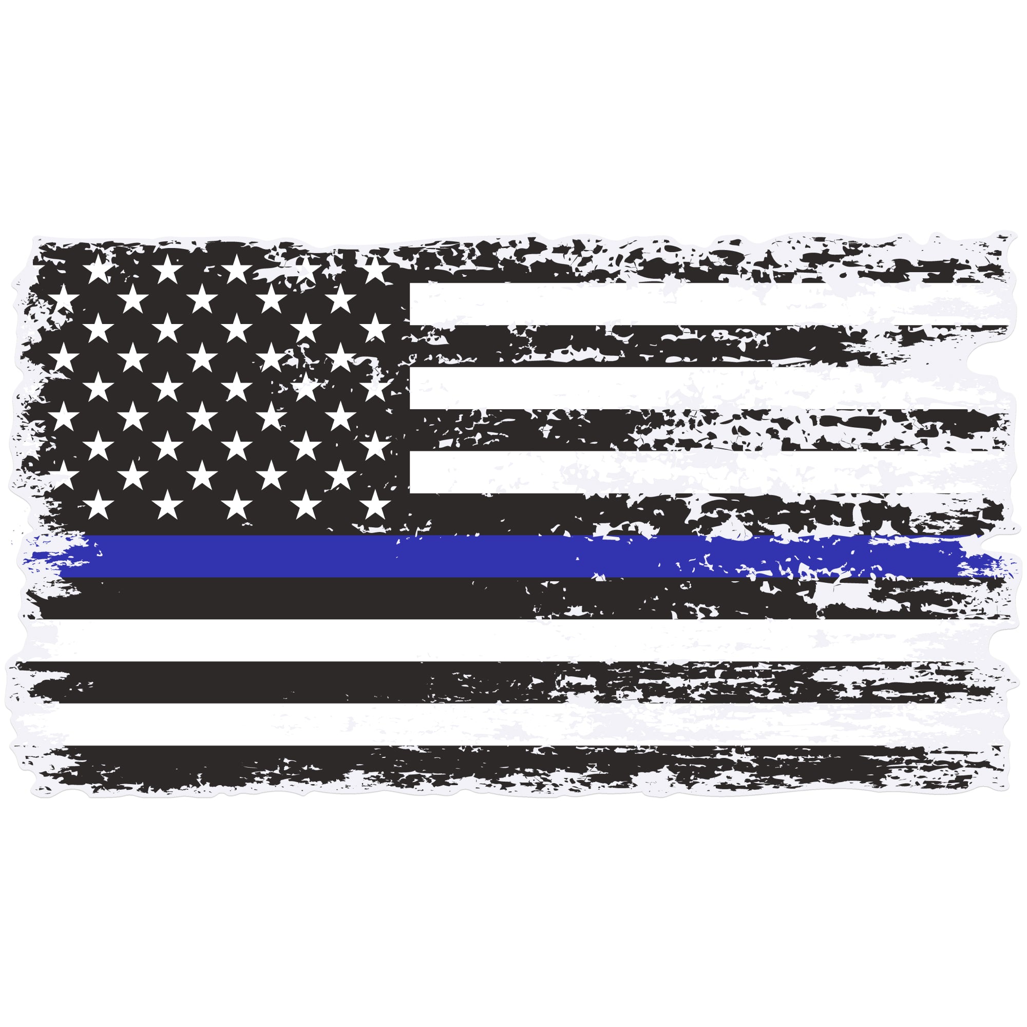 Thin Blue Line Sticker - Back the Blue American Flag Decal - Support P ...