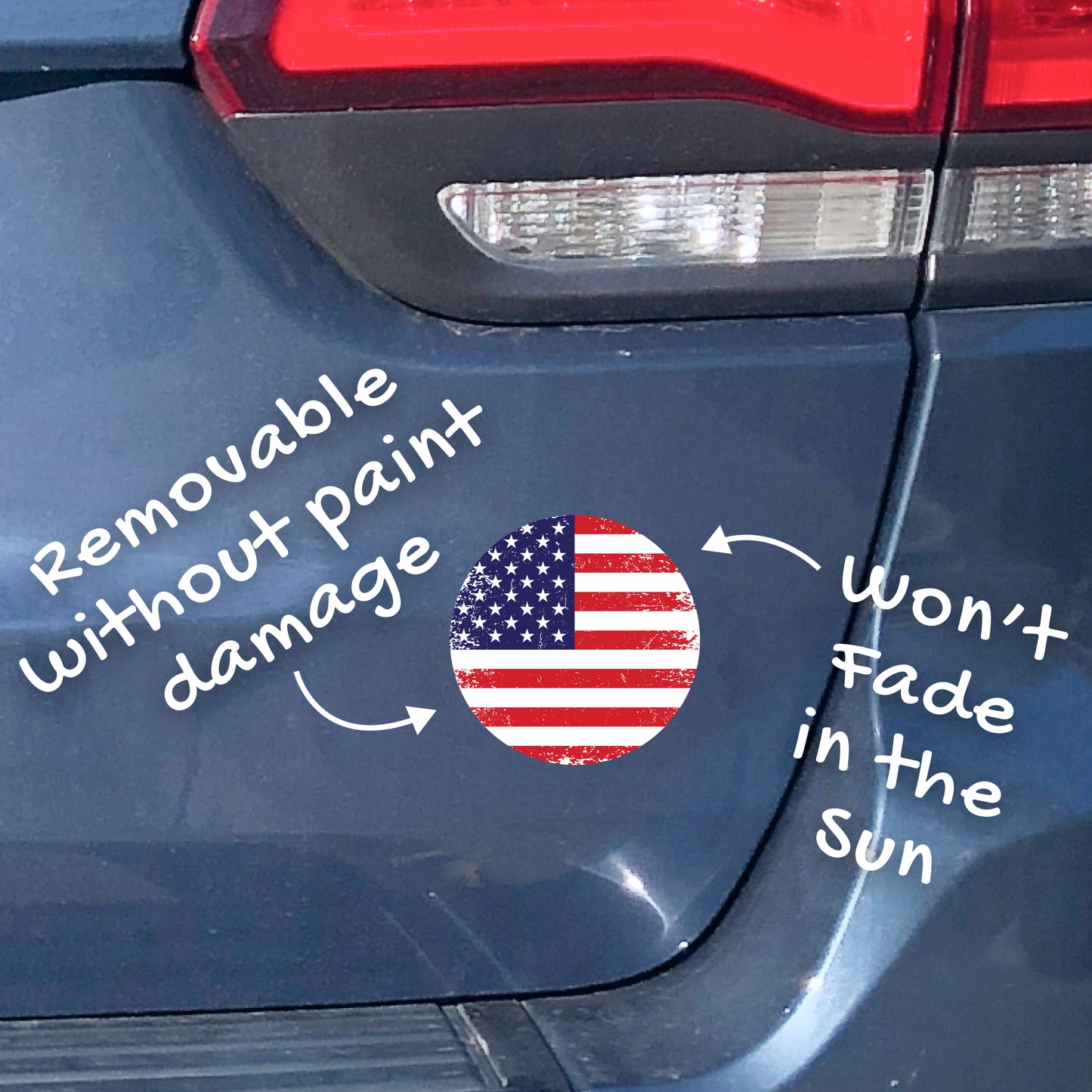 American Flag Sticker One Nation 3