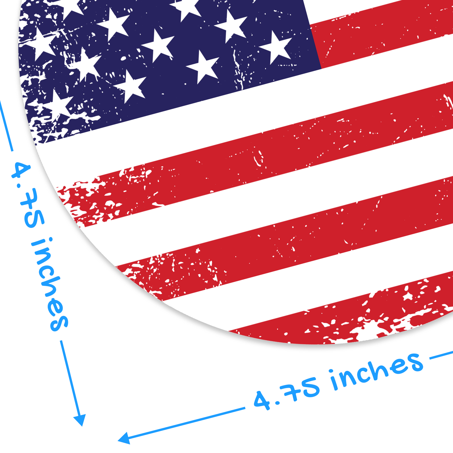 American Flag Sticker One Nation 4