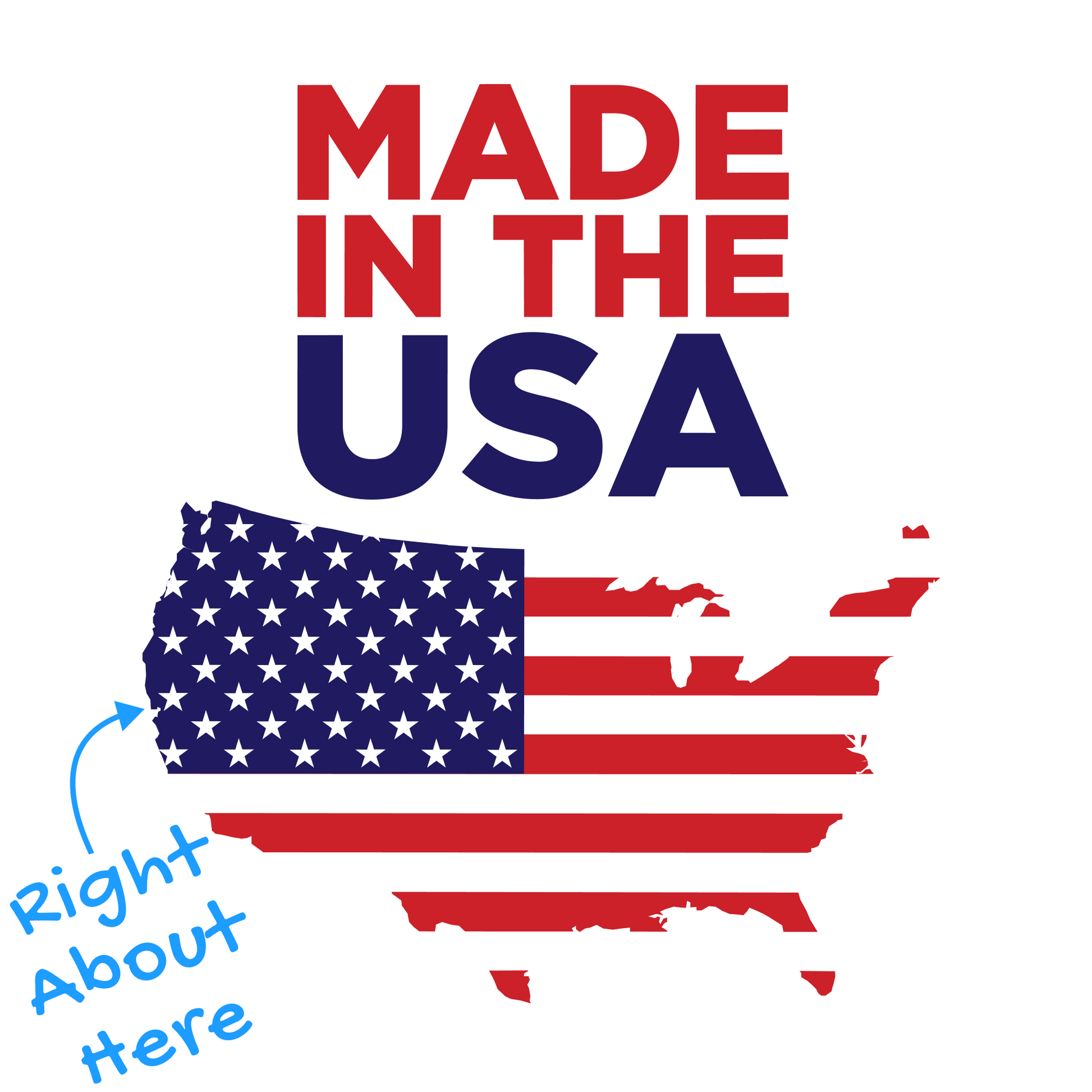 American Flag Sticker One Nation 5