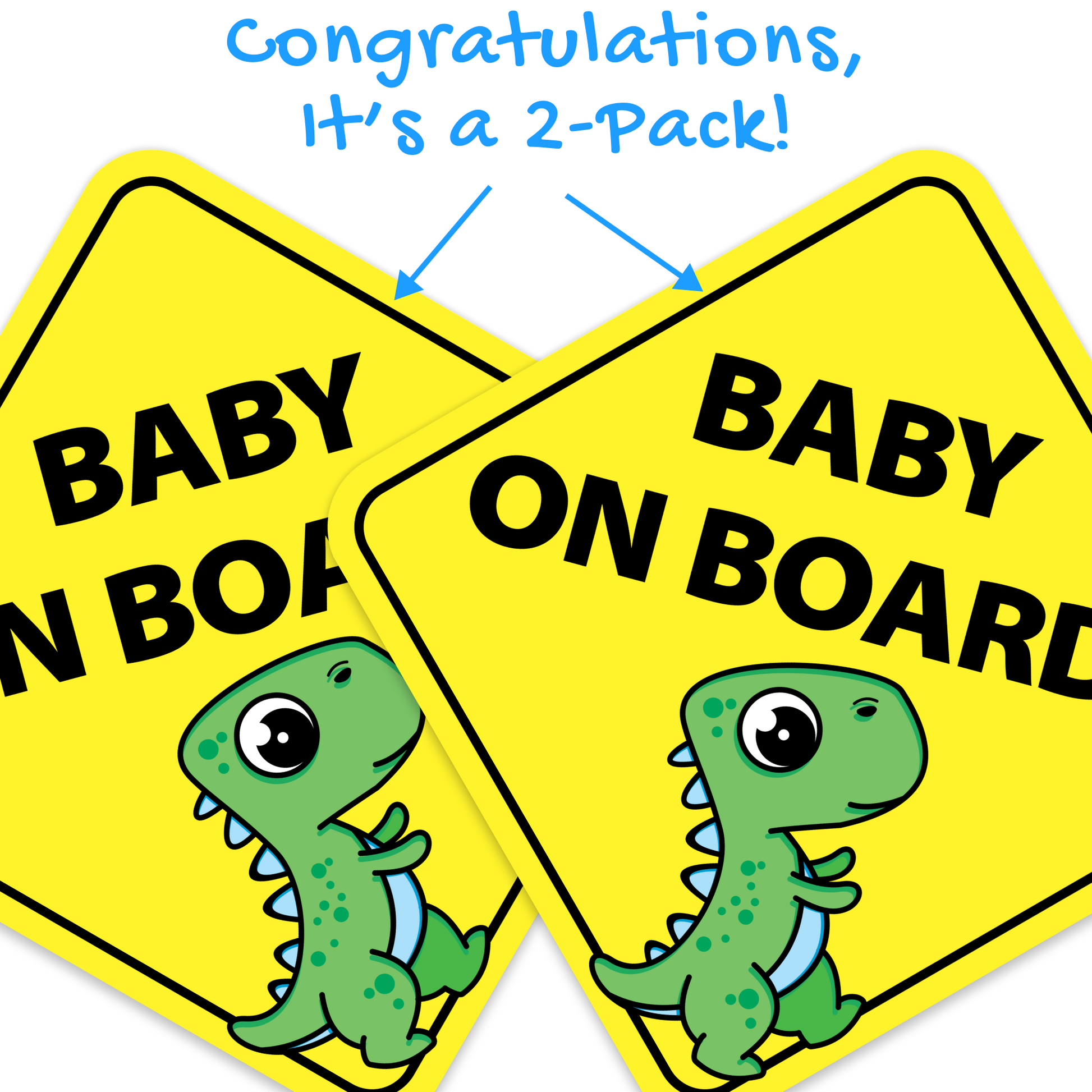 Baby On Board Baby Dinosaur 2.2