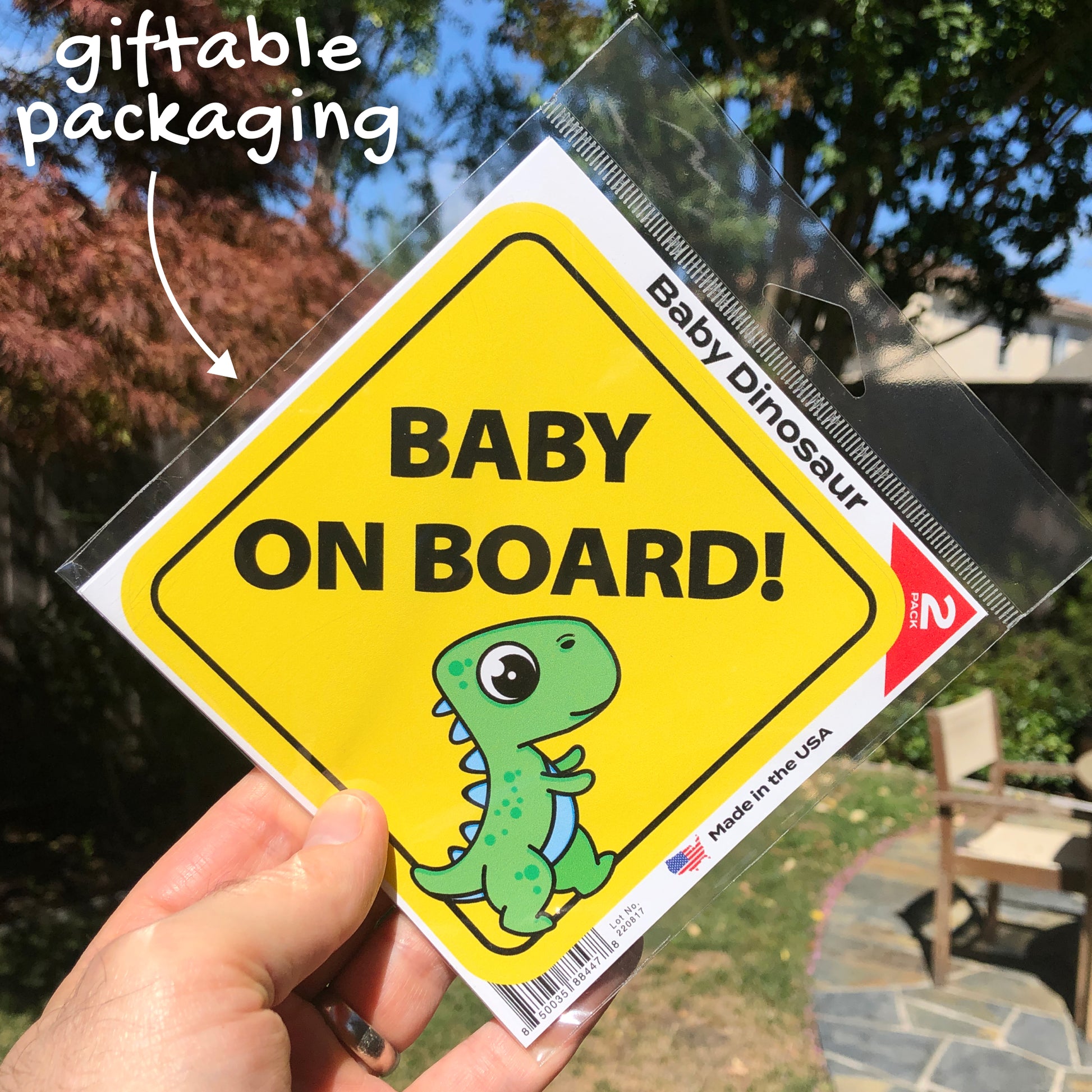 Baby On Board Baby Dinosaur 6.2