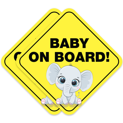 Baby On Board Baby Elephant 1