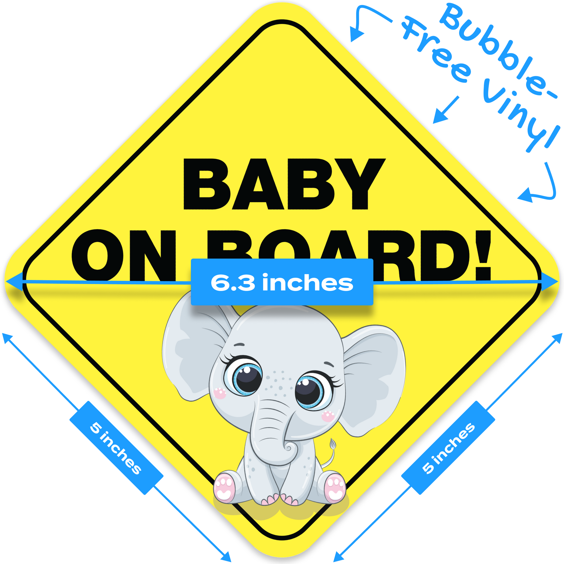 Baby On Board Baby Elephant 4