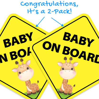 Baby On Board Baby Giraffe 2