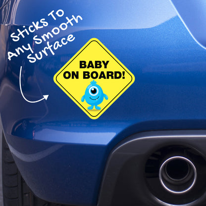Baby On Board Baby Monster Blue 3