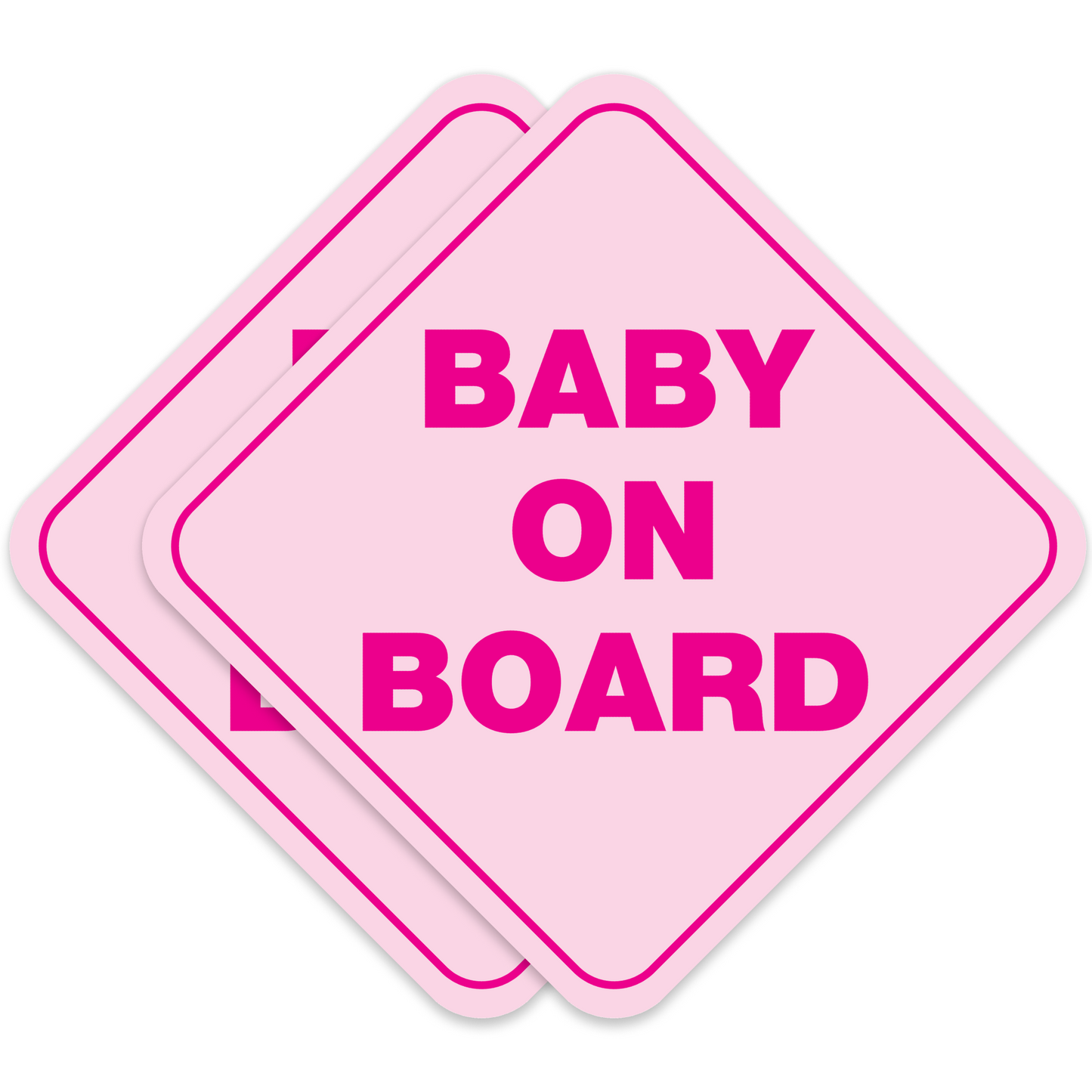 Baby On Board Pink 1