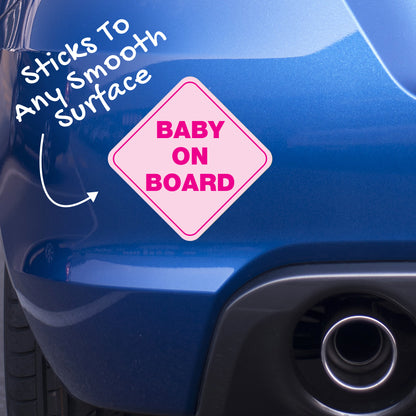 Baby On Board Pink 3