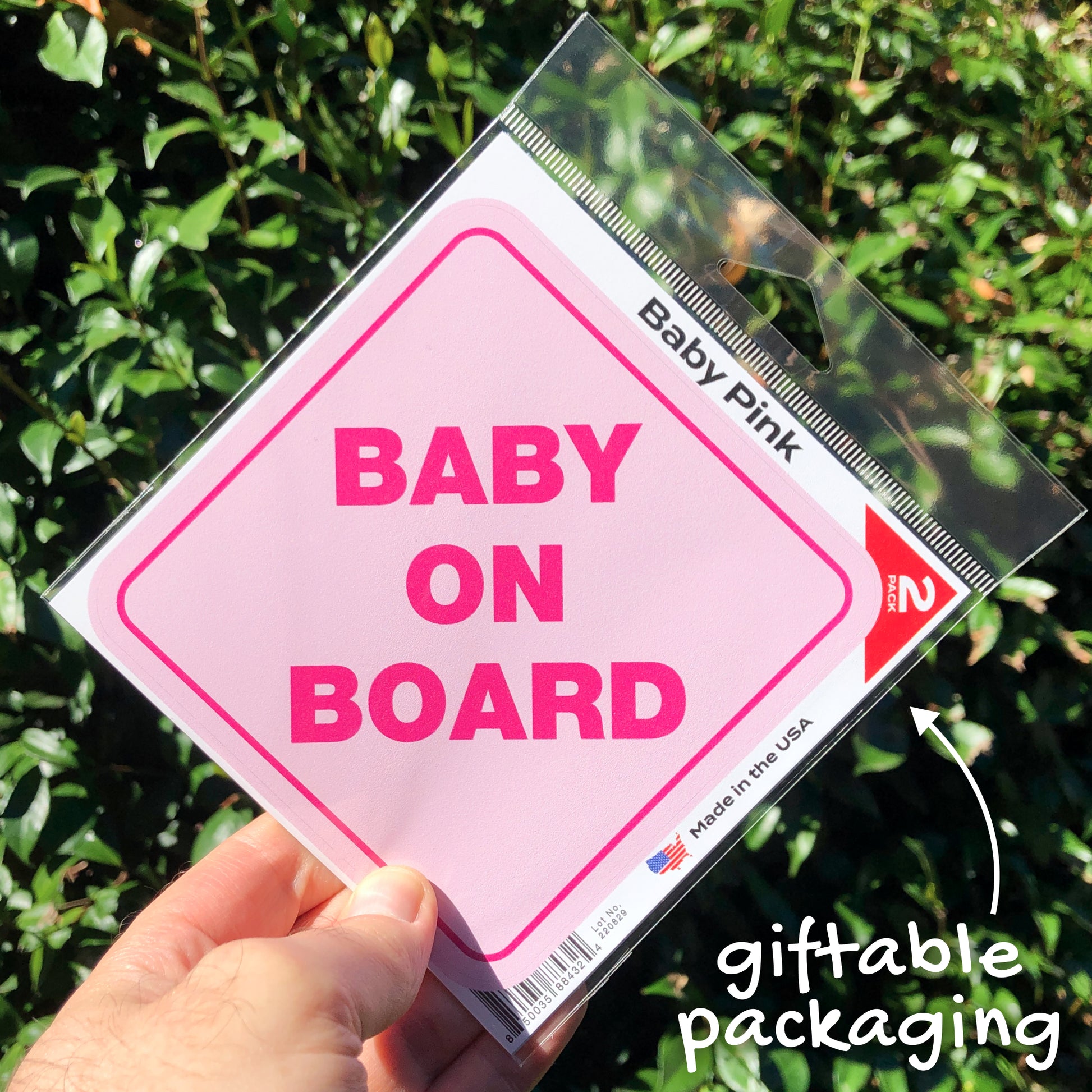 Baby On Board Pink 6