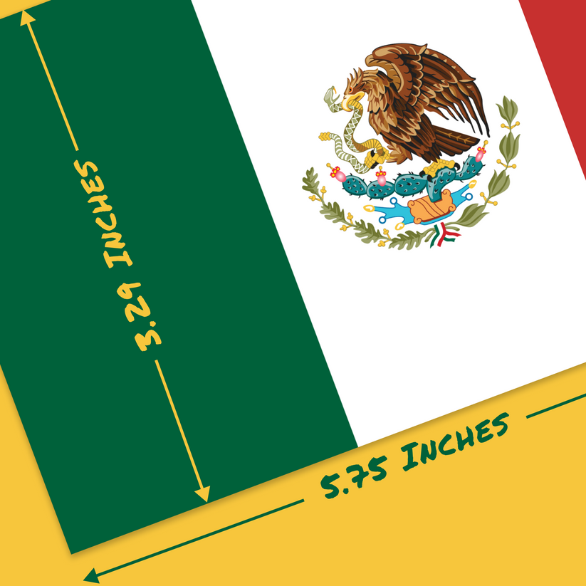 Mexico Flag Decal - Waterproof Mexico Sticker - Bandera de Mexico ...